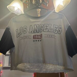 Social Culture S Los Angeles crop top